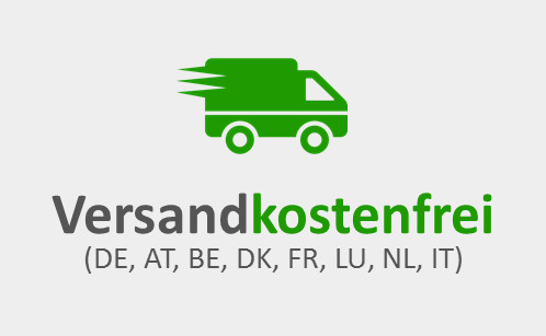 Versandkostenfrei - DE, AT, BE, DK, FR, LU, NL, IT